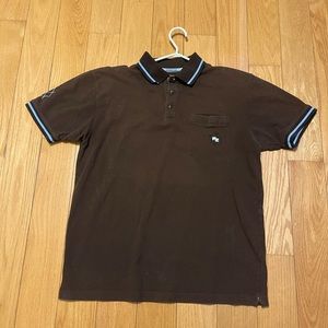 Vintage Y2K Ripzone Polo Brown Large